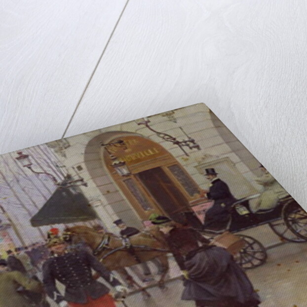 The Boulevard des Capucines and the Vaudeville Theatre, 1889 by Jean Beraud