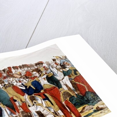 Napoleon I at Essling at the time of the death of Jean Lannes Duke of Montebello, 22nd May 1809 by French School