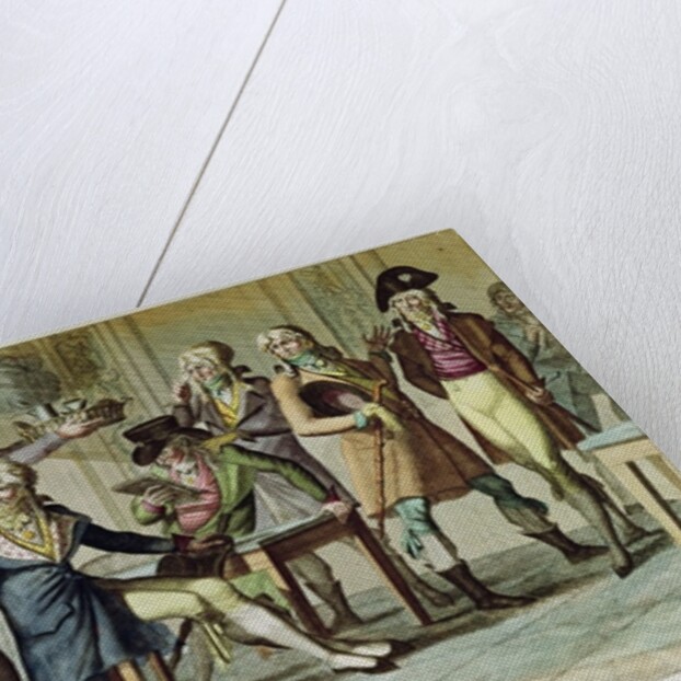 Le Cafe des Incrediables, 1797 by French School