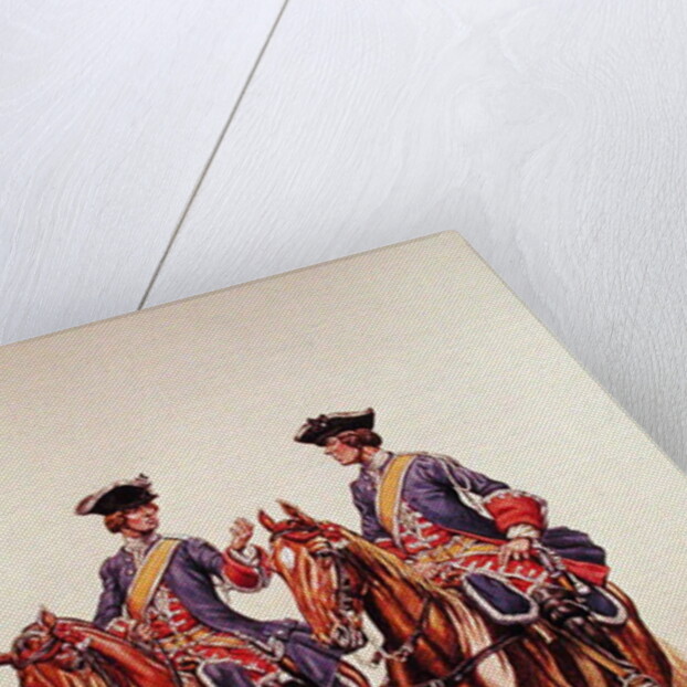 Deputy Sergeant and Archer of the Mounted Police Force of l'Ile de France, c.1750 by P. Benigni