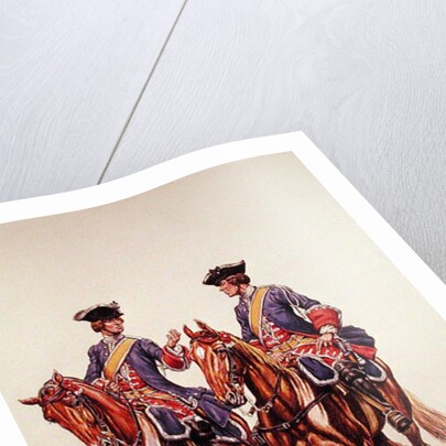 Deputy Sergeant and Archer of the Mounted Police Force of l'Ile de France, c.1750 by P. Benigni