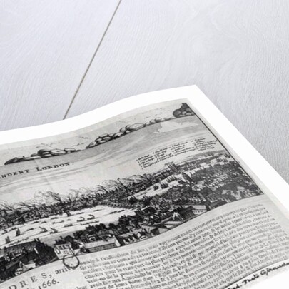 The Great Fire of London in 1666 by French School