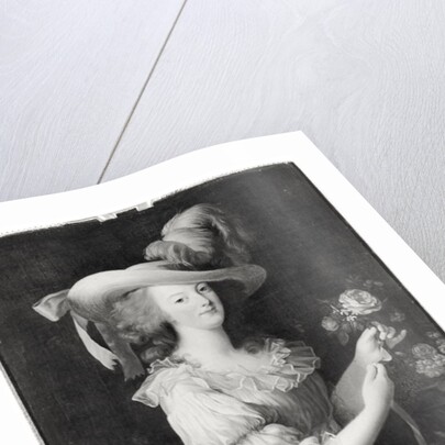 Copy of a Portrait of Marie-Antoinette after 1783 by Elisabeth Louise Vigee-Lebrun