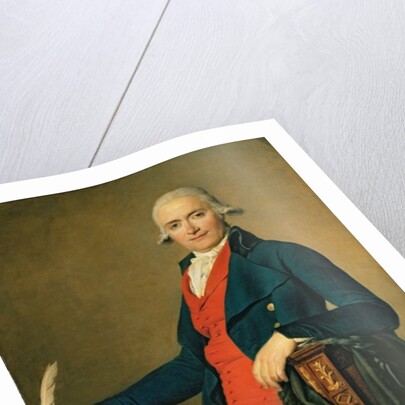 Gaspard Meyer or The Man in the Red Waistcoat, 1795 by Jacques Louis David