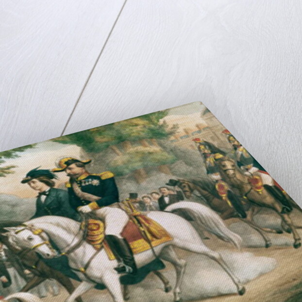 The Imperial Family on Horseback by French School