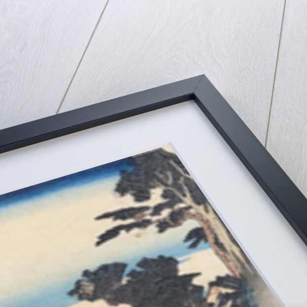 Shinagawa: departure of a Daimyo, in later editions called Sunrise, No.2 from the series '53 Stations of the Tokaido', pub. by Hoeido, 1834-35 by Ando or Utagawa Hiroshige