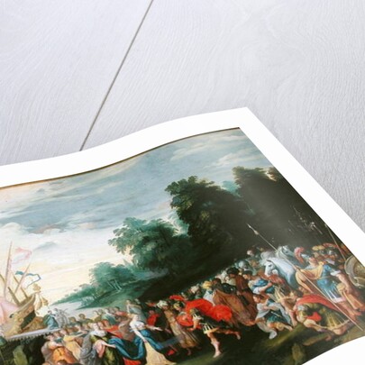 The Disembarkation of Cleopatra at Tarsus by Frans II the Younger Francken