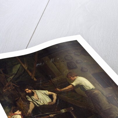 The Blacksmiths, Memory of Treport, 1857 by Francois Bonvin