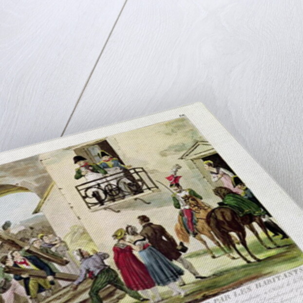 The Inhabitants Depositing the Gates of Grenoble at the Feet of the Emperor, 6th March 1815 by French School