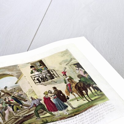 The Inhabitants Depositing the Gates of Grenoble at the Feet of the Emperor, 6th March 1815 by French School