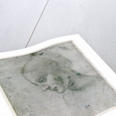 Head of a Young Woman or Head of the Virgin, c.1490 by Leonardo da Vinci