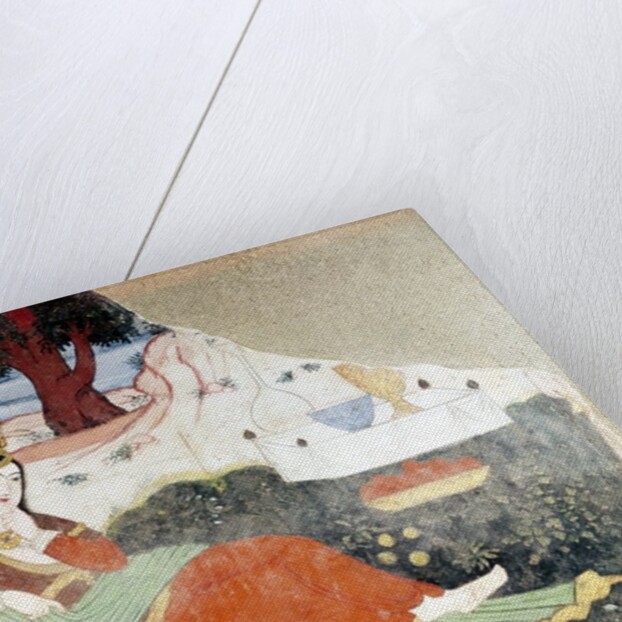 Woman in the Garden of Shah Abbas I by School Persian