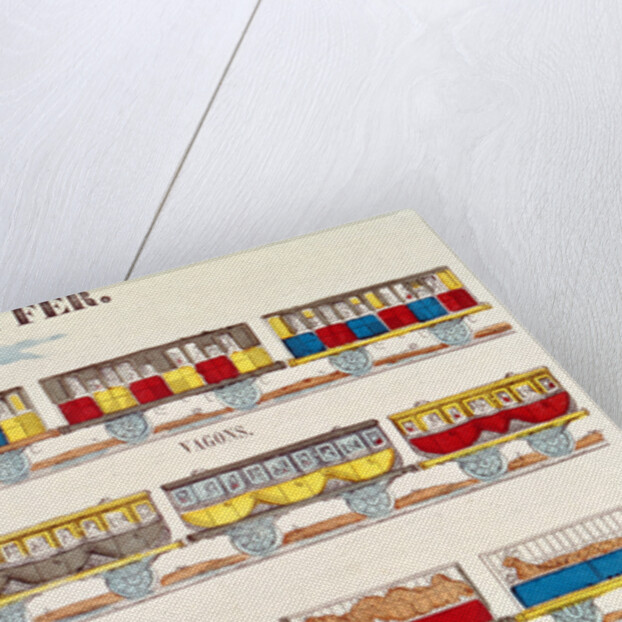 Rail Travel in 1845 by French School