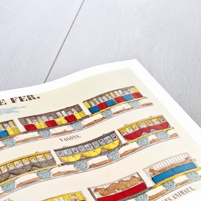 Rail Travel in 1845 by French School