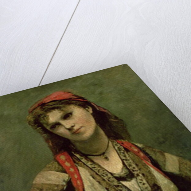 Christine Nilson or The Bohemian with a Mandolin, 1874 by Jean Baptiste Camille Corot