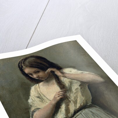 Young Girl at her Toilet, 19th century by Jean Baptiste Camille Corot