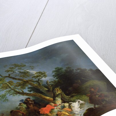 Travellers Caught in a Storm, c.1770 by Philip James de (1740-1812) Loutherbourg