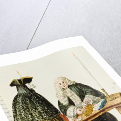 A Magistrate Playing Cards with a Masked Man by Jan van Grevenbroeck