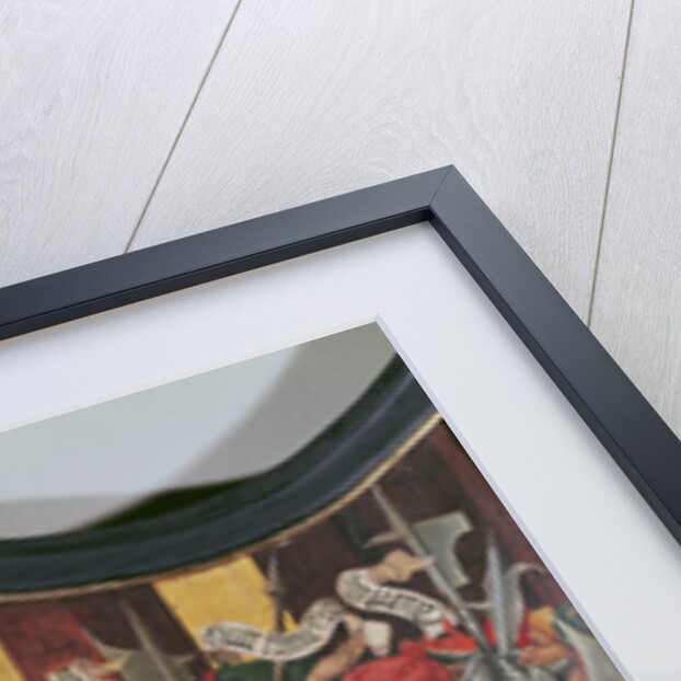 Ecce Homo, top of the interior right panel of an altarpiece of the Passion by Master of the Baden Carnation