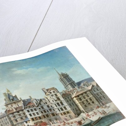 The Place de Greve, Paris by Nicolas Raguenet