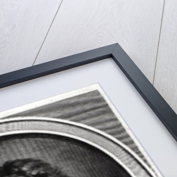 Jean de La Fontaine engraved by Gerard Edelinck by Hyacinthe Rigaud (after)