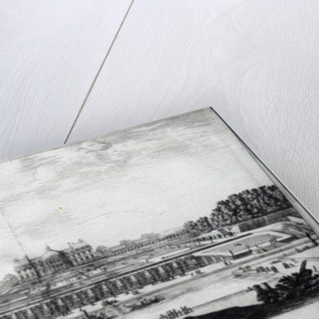 Perspective View of the garden facade of the Chateau of Vaux-le-Vicomte by Israel the Younger Silvestre