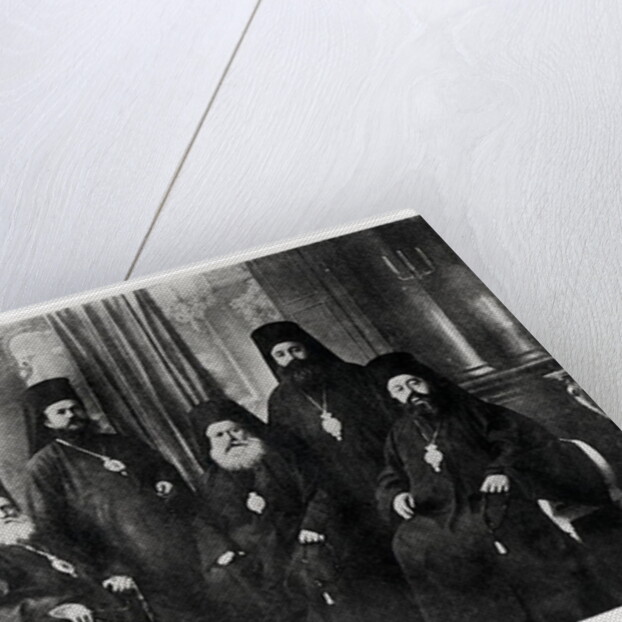 Bulgarian Bishops of Macedonia chased away from their diocese by Serbs, 1913 by French Photographer