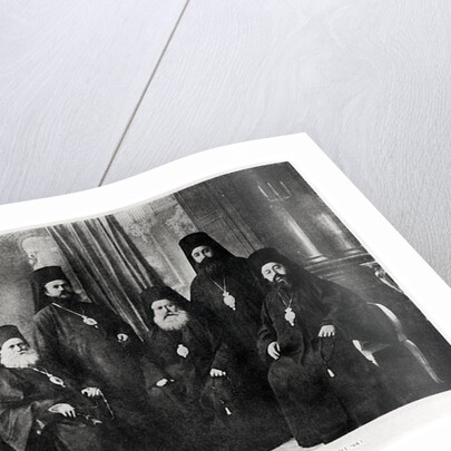 Bulgarian Bishops of Macedonia chased away from their diocese by Serbs, 1913 by French Photographer