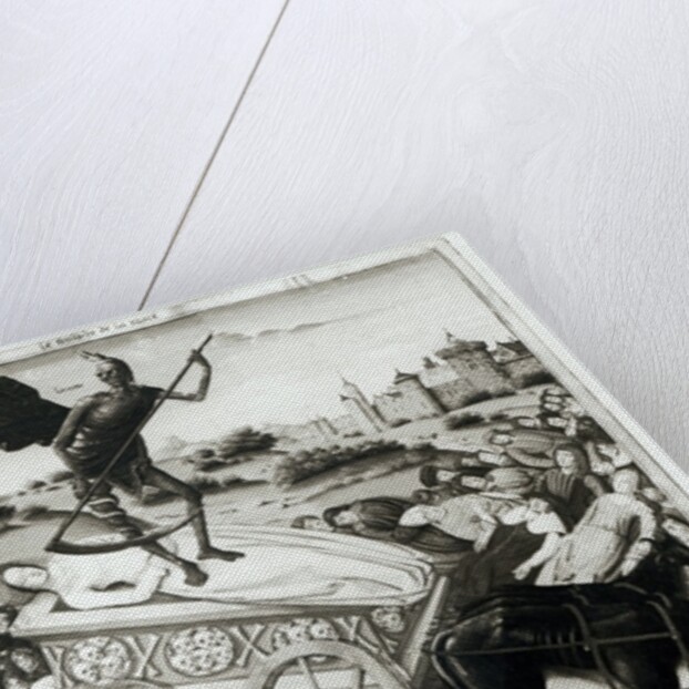 Ms.Fr.594 fol.135 The Triumph of Death from 'Les Triomphes' by Petrarch 1503 by French School