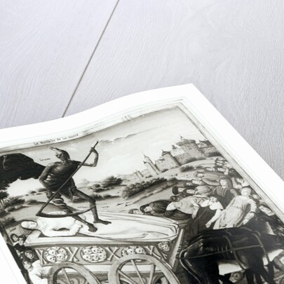 Ms.Fr.594 fol.135 The Triumph of Death from 'Les Triomphes' by Petrarch 1503 by French School