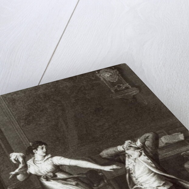 Illustration from 'The Sorrows of Werther' by Johann Wolfgang Goethe engraved by Jean Baptiste Simonet by Jean Michel the Younger Moreau