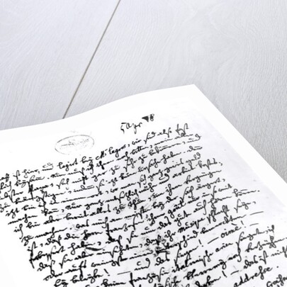 Letter from Mozart to his Father, 5th April 1778 by Wolfgang Amadeus Mozart