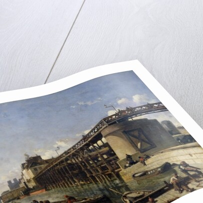 View of Paris, the Seine or l'Estacade, 1853 by Johan-Barthold Jongkind