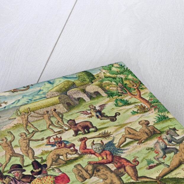 Cacodemon attacking the savages by Theodor de Bry