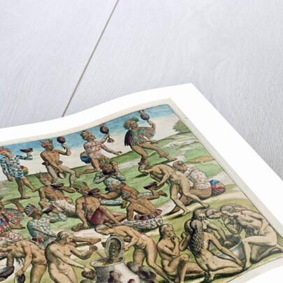 Women preparing potion by Theodor de Bry