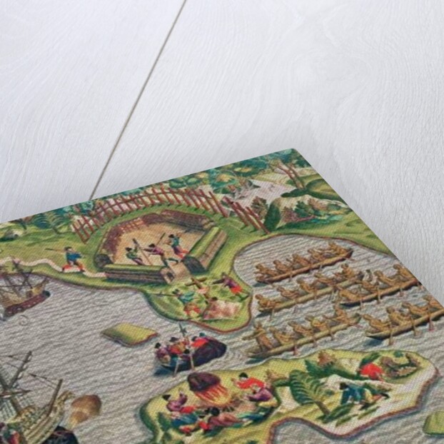 Discovery of a Cross amongst the rocks by Theodor de Bry