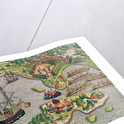 Discovery of a Cross amongst the rocks by Theodor de Bry