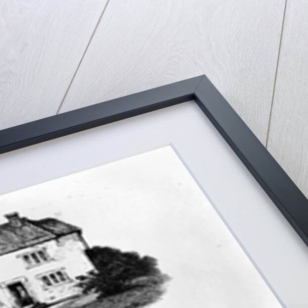 Facsimile of a letter illustrating the house in which Locke was born in Wrington, Somerset by John Locke