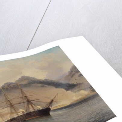 Naval Battle of the Strait of Shimonoseki, 20th July 1863, 1865 by Jean Baptiste Henri Durand-Brager