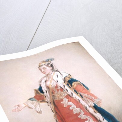 Frankish Woman from Pera, Constantinople, 1738-43 by Jean-Etienne Liotard