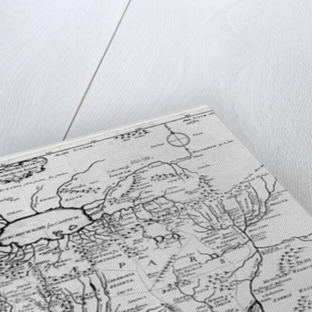 Map of the Travels and the Expeditions of Alexander the Great in Asia by Jean Blanchin