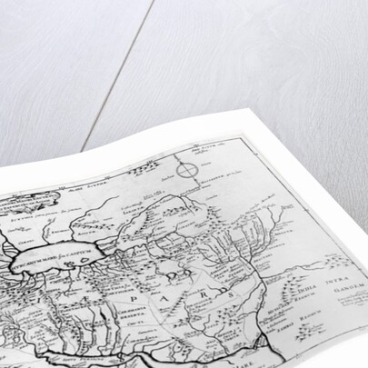 Map of the Travels and the Expeditions of Alexander the Great in Asia by Jean Blanchin