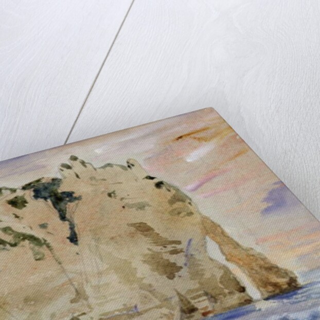 Cliffs of Etretat. The Pied du Cheval, 1838 by Ferdinand Victor Eugene Delacroix