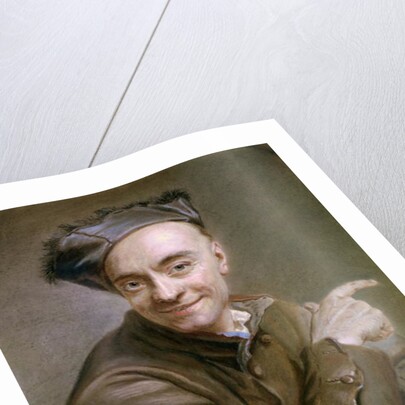 Self Portrait with the bull's-eye, 1737 by Maurice Quentin de la Tour