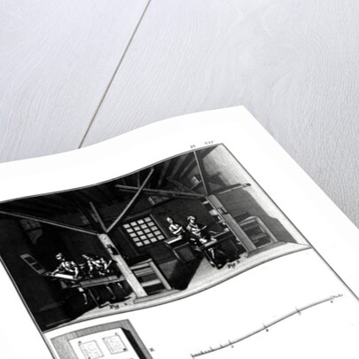 Interior of a Printing Works and Plan of a Press by Robert Benard