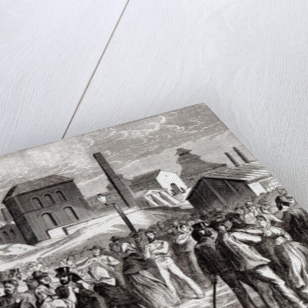 Women Demonstrating at the Le Creusot coal mine in April 1870 by Jules Pelcoq