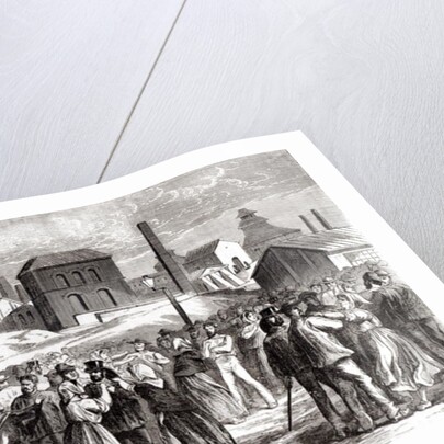 Women Demonstrating at the Le Creusot coal mine in April 1870 by Jules Pelcoq