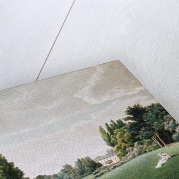 View of the Chateau near the Stone Bridge by Auguste Simon (after) Garneray