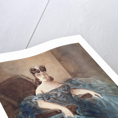 Woman Seated in an Armchair by Constantin Guys