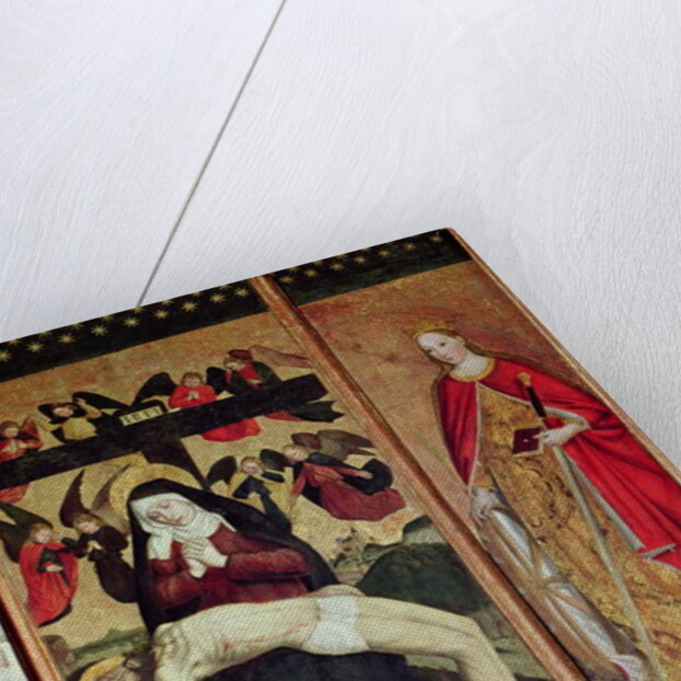 Triptych depicting Pieta between St. Martin and St. Catherine, 1475 by Ludovico Brea